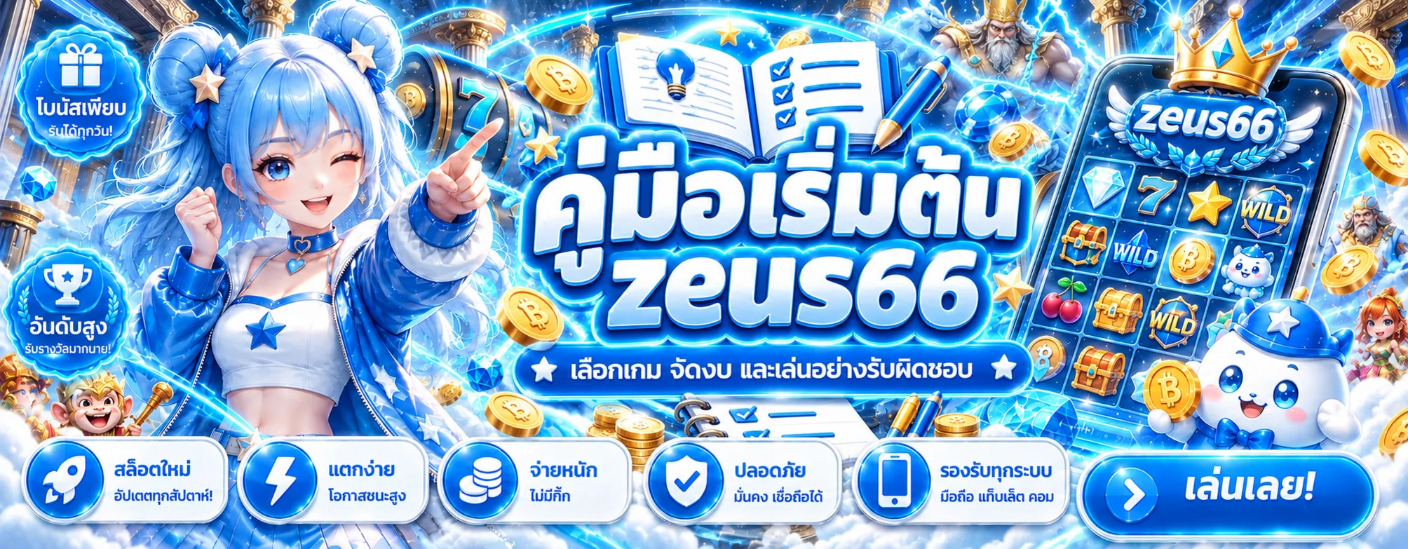 zeus66 คู่มือมือใหม่ เลือกเกมและจัดงบให้เป็น