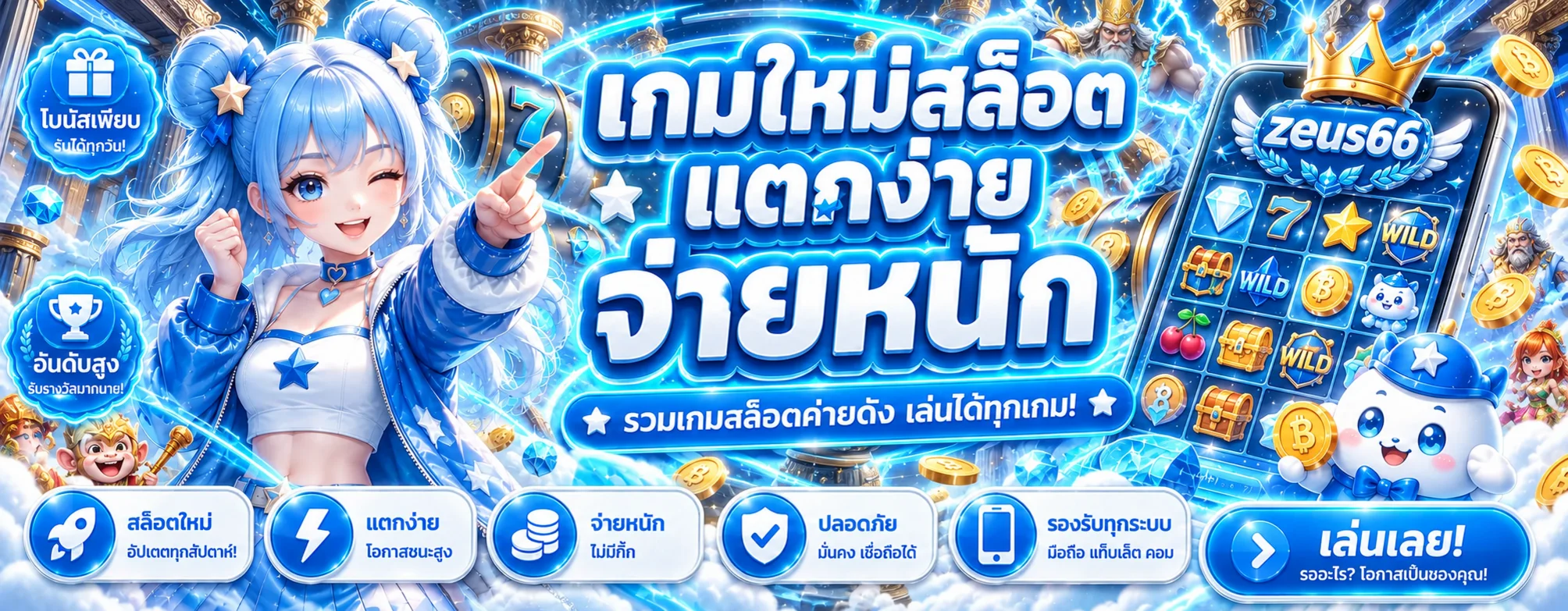 สล็อต zeus66 รวมเกมหลายค่ายและวิธีเลือกอย่างมีแผน